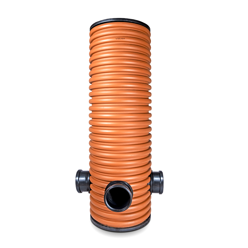 Колодец дренажный с тремя выходами SN8 1.0м ID300x110