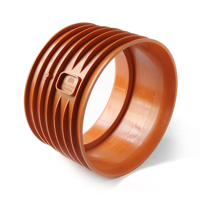 Укороченный переход с буртом для бетонных колодцев ID150