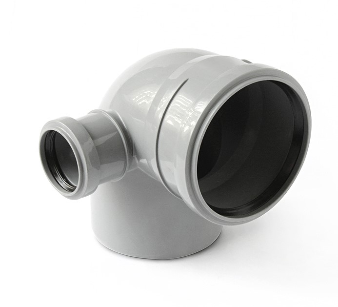 Отвод 110 87 град, с выходом 50 левый