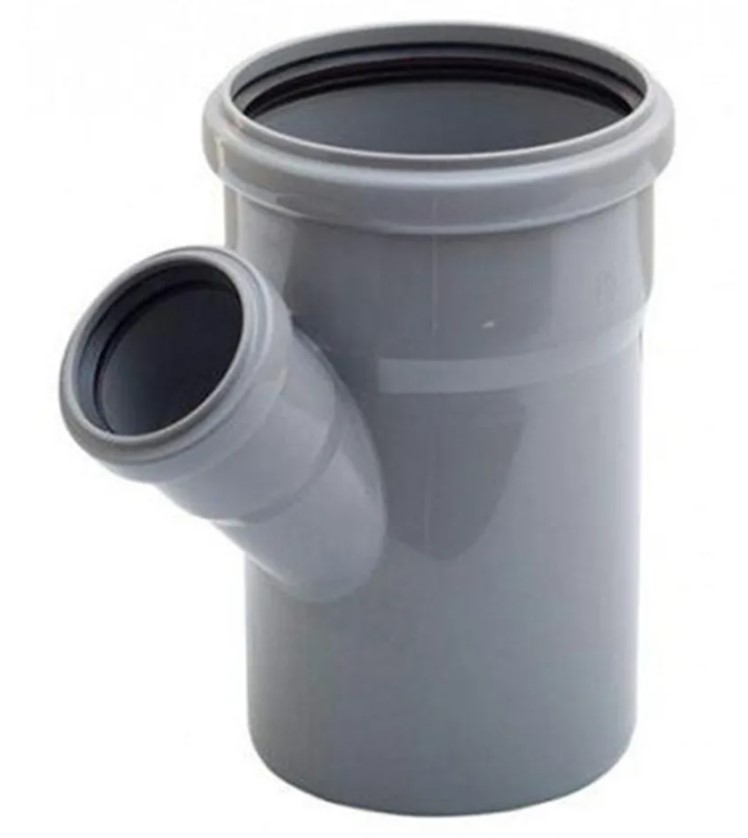 Тройник 110х50 45 град, канализационный