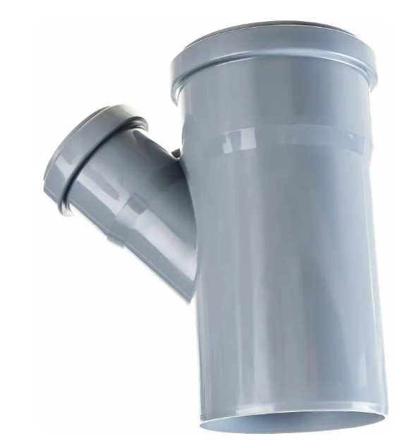 Тройник 75х50 45 град, канализационный