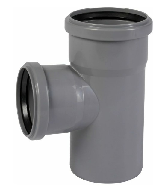 Тройник 75 87 град, канализационный