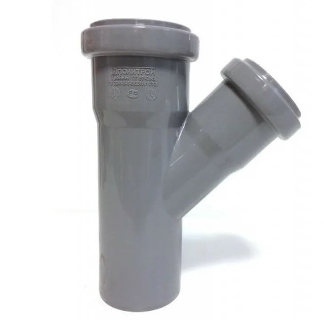 Тройник 50х40 45 град, канализационный