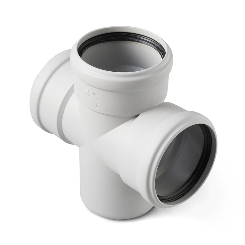 Крестовина 110 87 град одноплоскостная, для бесшумной канализации