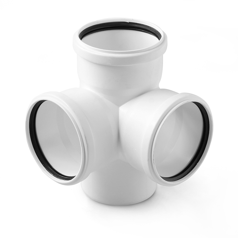 Крестовина 110 87 град двухплоскостная, для малошумной канализации