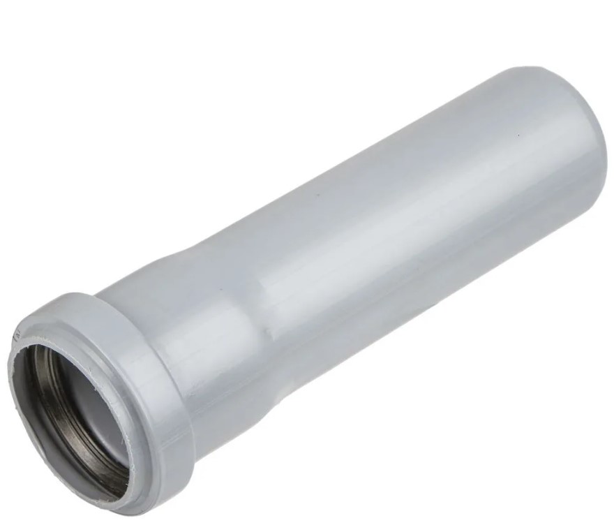Труба канализационная 50x150 мм PP, однораструбная, серая