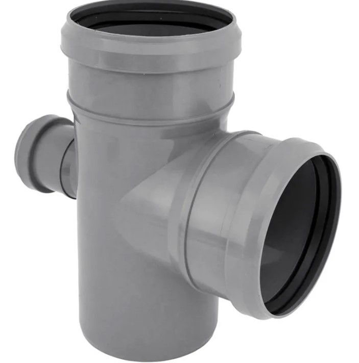 Крестовина 110х110х50 87 град одноплоскостная, канализационная