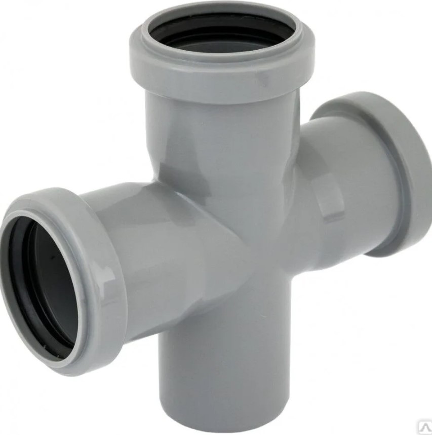 Крестовина 50 87 град одноплоскостная, канализационная