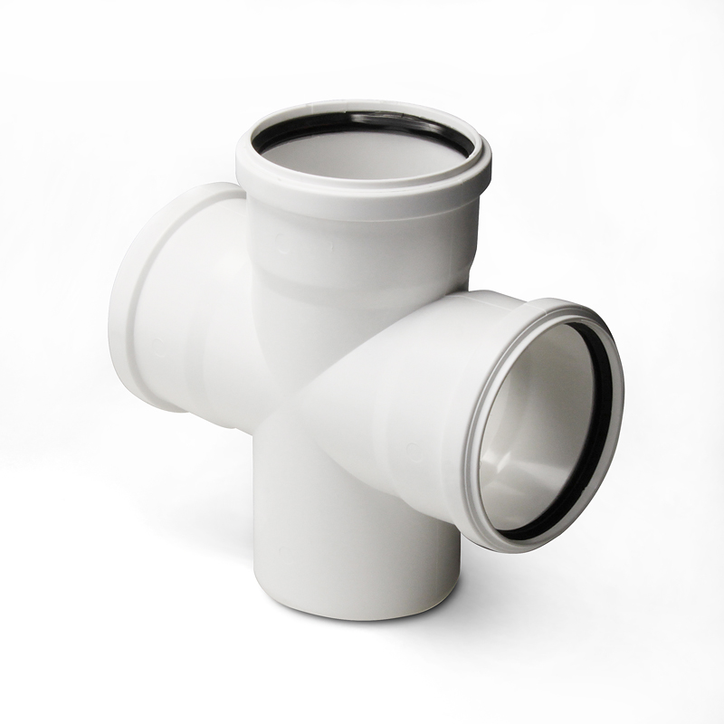 Крестовина 110 87 град одноплоскостная, для малошумной канализации