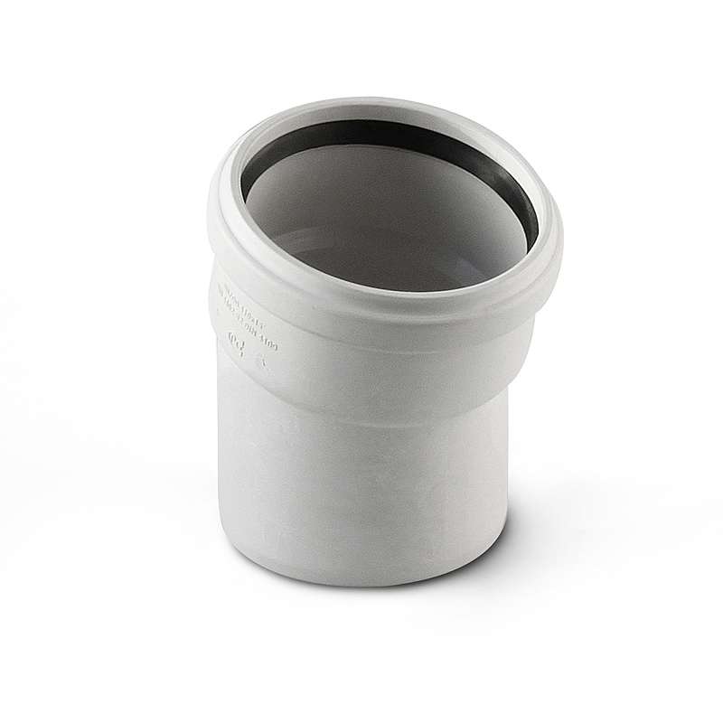 Отвод 110 15 град, для бесшумной канализации