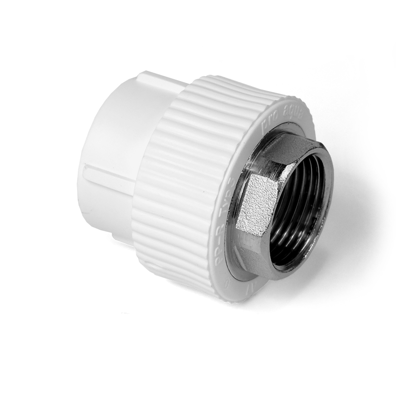 Муфта комбинированная 32x1' ВР под ключ полипропиленовая PPR белый