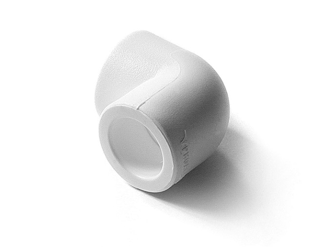 Угольник 110 мм 90 град., полипропиленовый PPR, белый