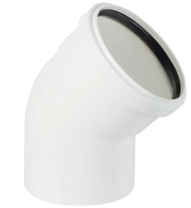 Отвод 160 45 град, для малошумной канализации