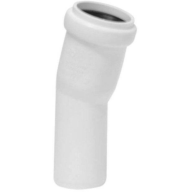 Отвод 50 15 град, для бесшумной канализации