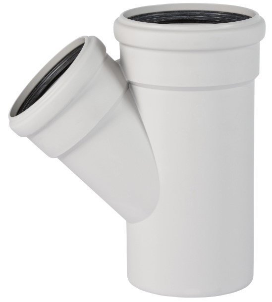 Тройник 160х110 45 град, для бесшумной канализации