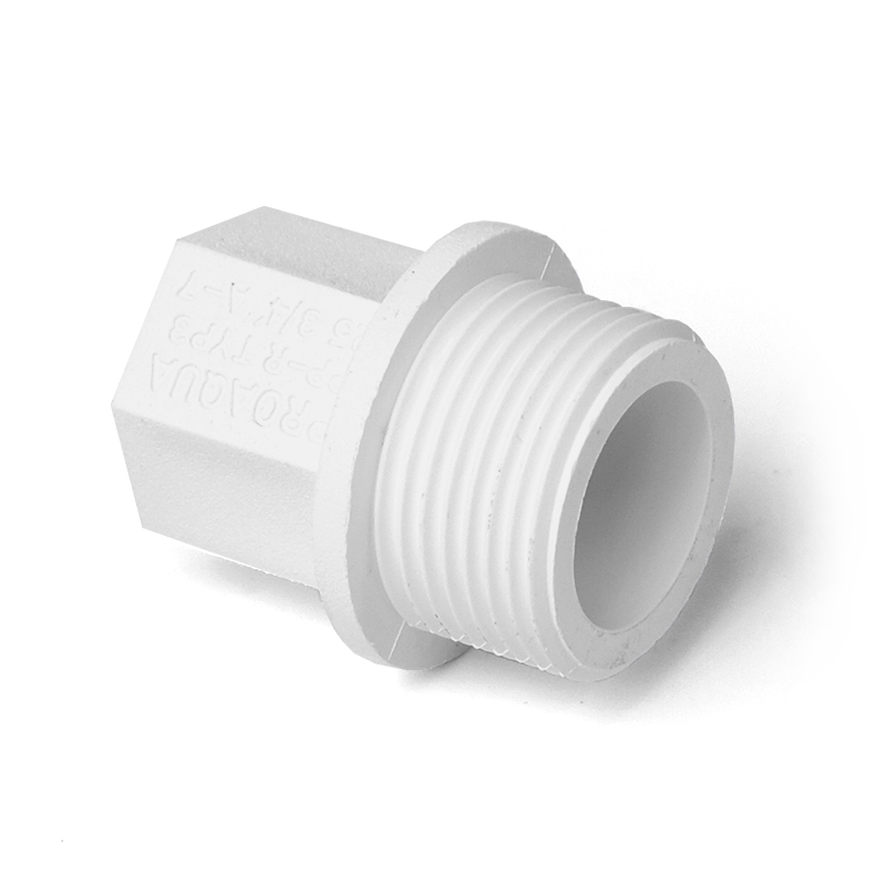 Заглушка 3/4' резьбовая, полипропиленовая PPR серая