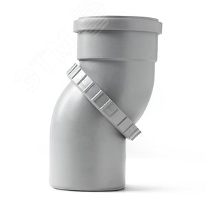 Изображение товара Отвод 110 поворотный, для внутренней канализации, серый (шт)