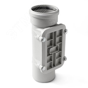 Изображение товара Ревизия 110 мм с крышкой прямоугольной, для бесшумной канализации (шт)