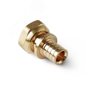 Переходник 32х1'ВР с накидной гайкой, аксиальный, латунь - фото 1