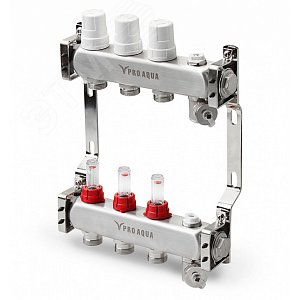 Изображение товара Блок коллекторный с расходомерами 11 выходов, 630 мм, 1X3/4 (шт)