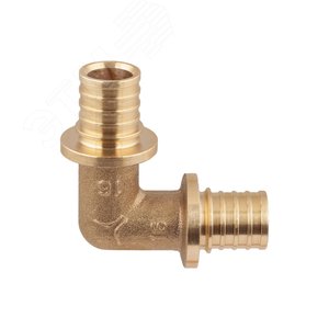 Угольник 25 90 град. аксиальный, латунь - фото 2