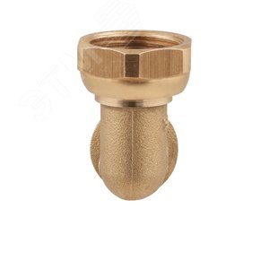 Угольник 16х1/2'ВР переходной с накидной гайкой, аксиальный, латунь - фото 2