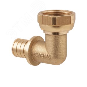 Угольник 16х1/2'ВР переходной с накидной гайкой, аксиальный, латунь - фото 3