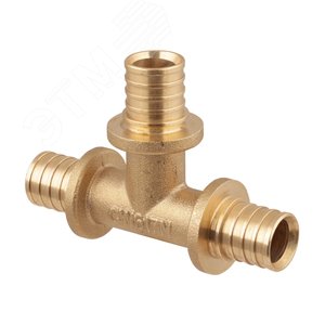 Тройник 16 равносторонний, аксиальный, латунь - фото 6