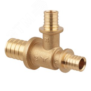 Тройник 25х32х25 переходной, аксиальный, латунь - фото 9