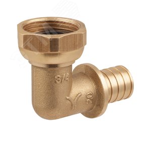 Угольник 16х1/2'ВР переходной с накидной гайкой, аксиальный, латунь - фото 9