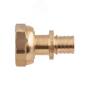 Переходник 25х3/4'ВР с накидной гайкой, аксиальный, латунь - фото 3