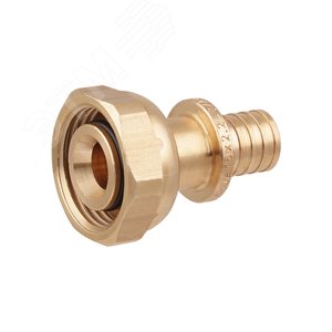 Переходник 25х3/4'ВР с накидной гайкой, аксиальный, латунь - фото 4