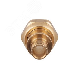 Переходник 25х3/4'ВР с накидной гайкой, аксиальный, латунь - фото 9