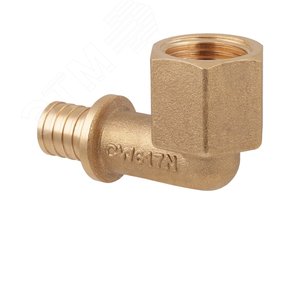 Угольник 20х1/2'ВР переходной с внутренней резьбо , аксиальный, латунь - фото 2