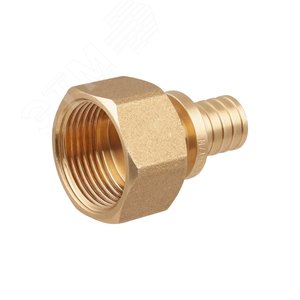 Переходник 25х1'ВР с внутренней резьбой, аксиальный, латунь - фото 3