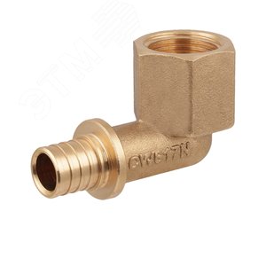 Угольник 20х1/2'ВР переходной с внутренней резьбо , аксиальный, латунь - фото 4