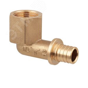 Угольник 20х1/2'ВР переходной с внутренней резьбо , аксиальный, латунь - фото 6