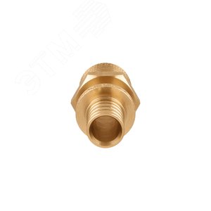 Переходник 25х1'НР с наружной резьбой, аксиальный, латунь - фото 9