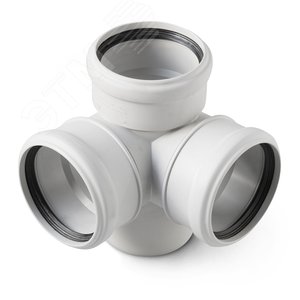 Изображение товара Крестовина 110 87 град двухплоскостная, для бесшумной канализации (шт)