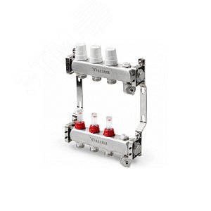 Изображение товара Блок коллекторный с расходомерами 6 выходов, 380 мм, 1X3/4 (шт)