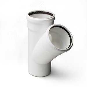 Изображение товара Тройник 160 45 град, для малошумной канализации (шт)