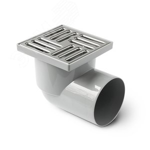 Изображение товара Трап с горизонтальным отводом, решетка нерж.сталь (150 мм x 150 мм) 110 (шт)