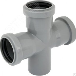 Изображение товара Крестовина 50 87 град одноплоскостная, канализационная (шт)