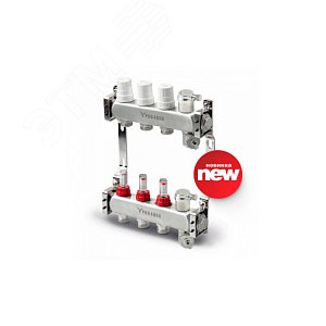 Изображение товара Блок коллекторный с расходомерами 7 выходов, 430 мм, 1X3/4 (шт)