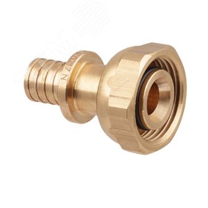 Переходник 16х3/4'ВР с накидной гайкой, под евроконус, аксиальный, латунь - фото 2