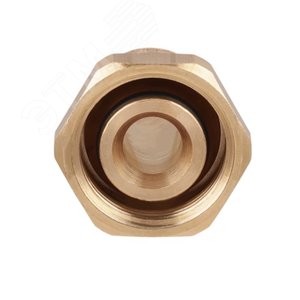 Переходник 16х3/4'ВР с накидной гайкой, под евроконус, аксиальный, латунь - фото 3