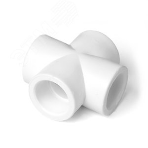 Изображение товара Крестовина 50 полипропиленовая PPR белая (шт)