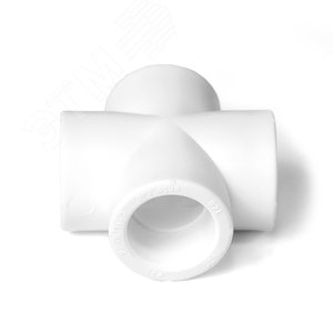 Крестовина 20 полипропиленовая PPR белая - фото 3