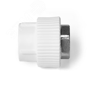 Муфта комбинированная 32x1' ВР под ключ полипропиленовая PPR белый - фото 5