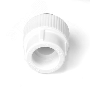 Муфта комбинированная 40x1 1/4' НР под ключ полипропиленовая PPR белый - фото 3